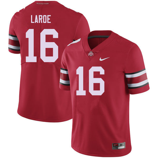 Men #16 Jagger LaRoe Ohio State Buckeyes College Football Jerseys Sale-Red